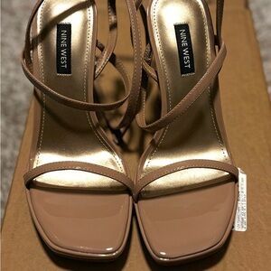 NEW *Nine West Brown Strappy Heels